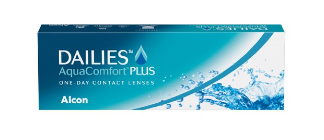Dailies AquaComfort Plus günlük kontakt lens kutusu