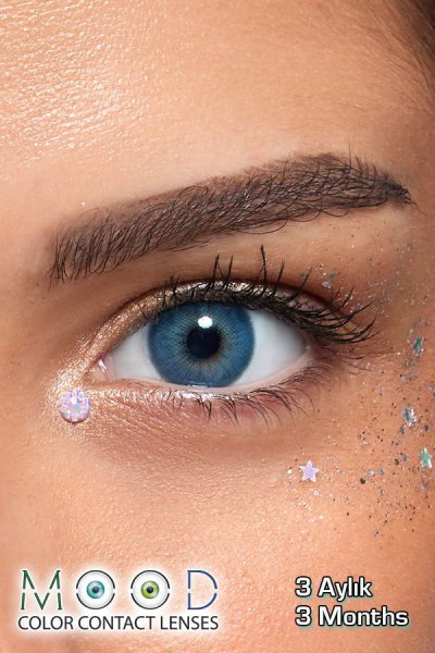 Arma Mood Star Lapis renkli kontakt lens — gözde görünümü