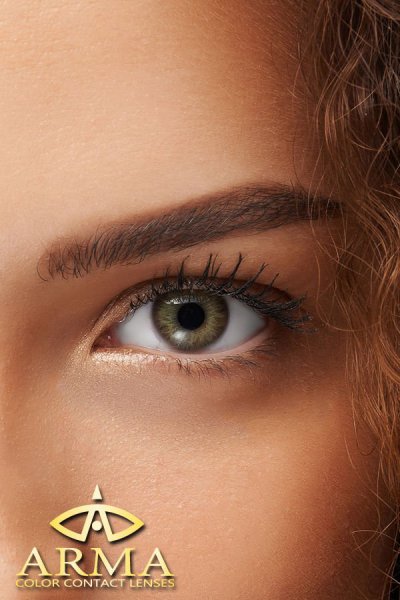 Arma Natura Hazela renkli kontakt lens — gözde görünümü