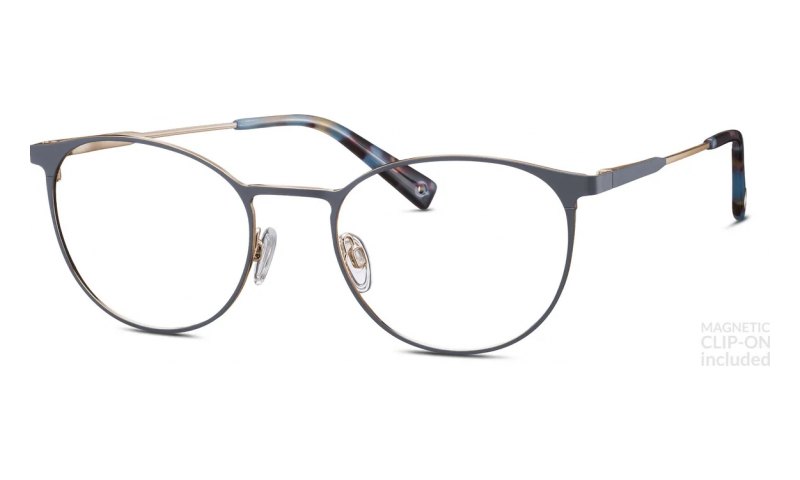 Brendel 902459 optik gözlük çerçevesi, yuvarlak metal · mıknatıslı güneş klipsli · 53-20 mm · 4 renk