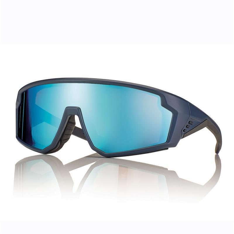 CentroStyle S0548 lacivert siyah çerçeve mavi aynalı cam