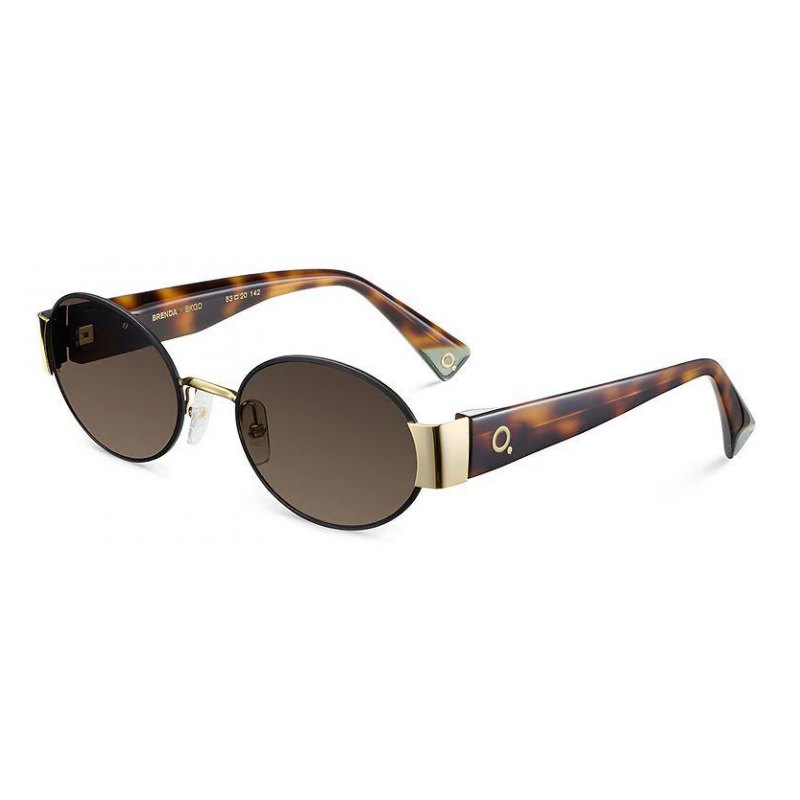 Etnia Barcelona Brenda, siyah / altın · oval metal · 53 mm