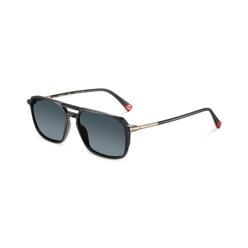 Etnia Barcelona Buffalo, siyah / altın · çift köprü pilot · 56 mm