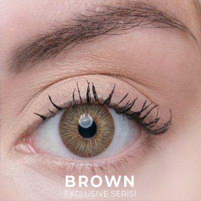 Labella Exclusive Brown renkli kontakt lens — gözde görünümü