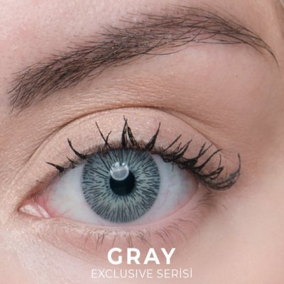Labella Exclusive Gray renkli kontakt lens — gözde görünümü