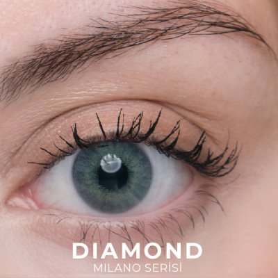 Labella Milano Diamond renkli kontakt lens — gözde görünümü