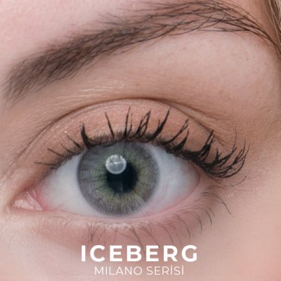 Labella Milano Iceberg renkli kontakt lens — gözde görünümü