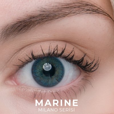 Labella Milano Marine renkli kontakt lens — gözde görünümü