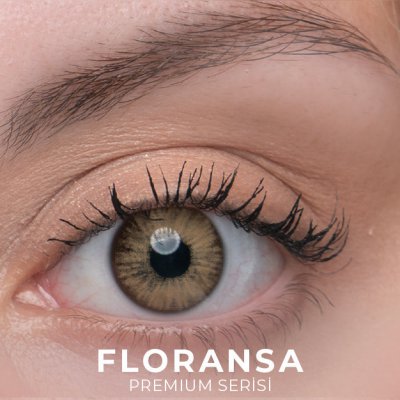 Labella Premium Floransa renkli kontakt lens — gözde görünümü