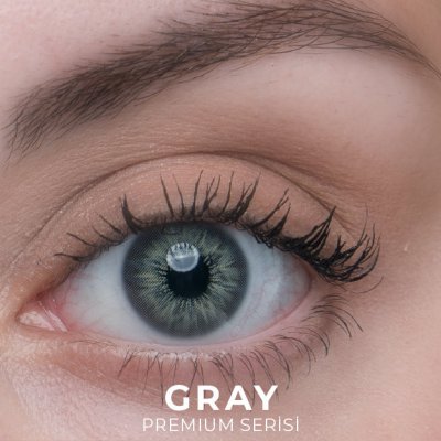 Labella Premium Gray renkli kontakt lens — gözde görünümü