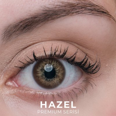 Labella Premium Hazel renkli kontakt lens — gözde görünümü