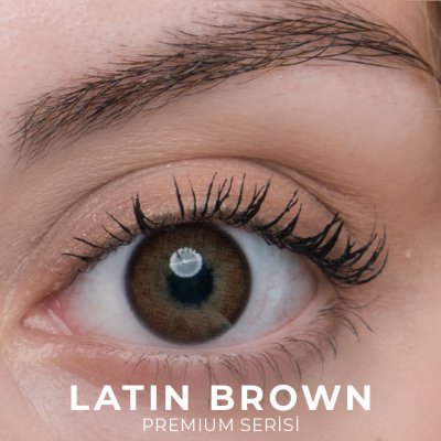 Labella Premium Latin Brown renkli kontakt lens — gözde görünümü