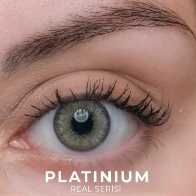 Labella Real Platinum renkli kontakt lens — gözde görünümü