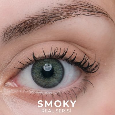 Labella Real Smoky renkli kontakt lens — gözde görünümü