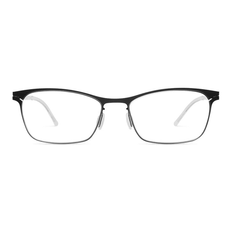 Lool Flux optik gözlük çerçevesi, siyah / beyaz · dikdörtgen · 51-17 mm